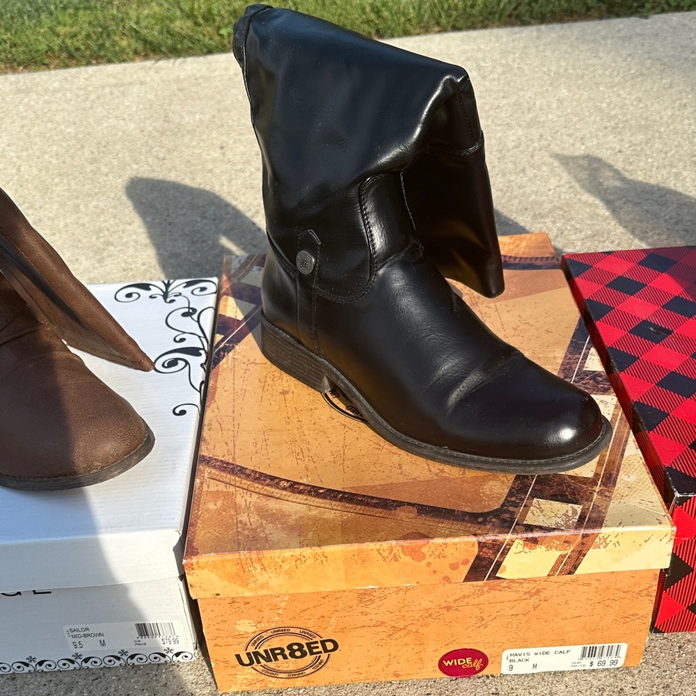 Black Leather Boots